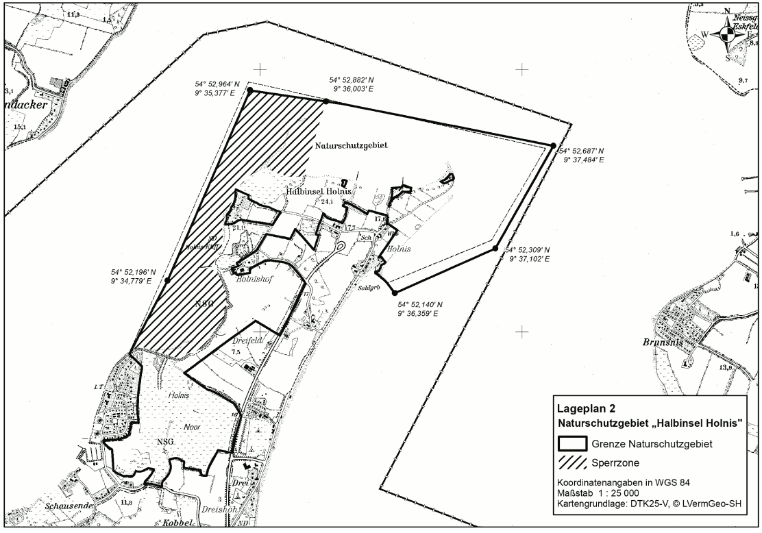 Lageplan 2 Halbinsel Holnis (BGBl. 2016 I S. 2183)
