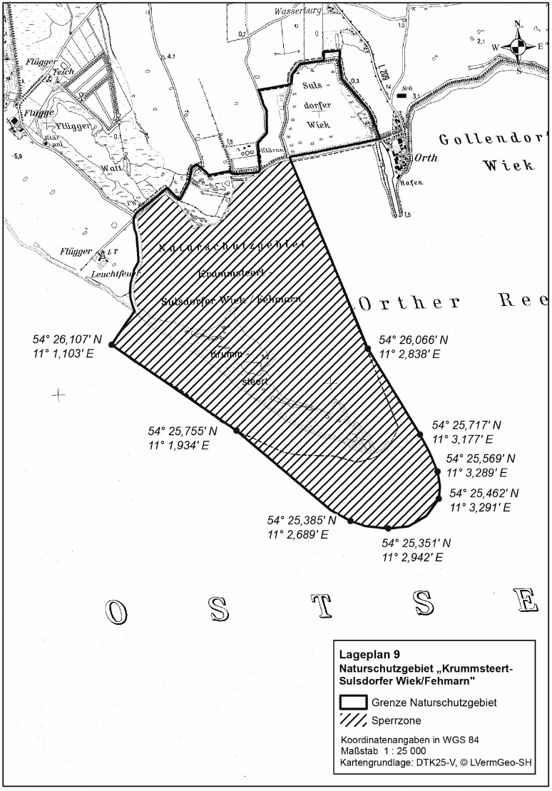 Lageplan 9 Krummsteert-Sulsdorfer Wiek/Fehmarn (BGBl. 2016 I S. 2190)