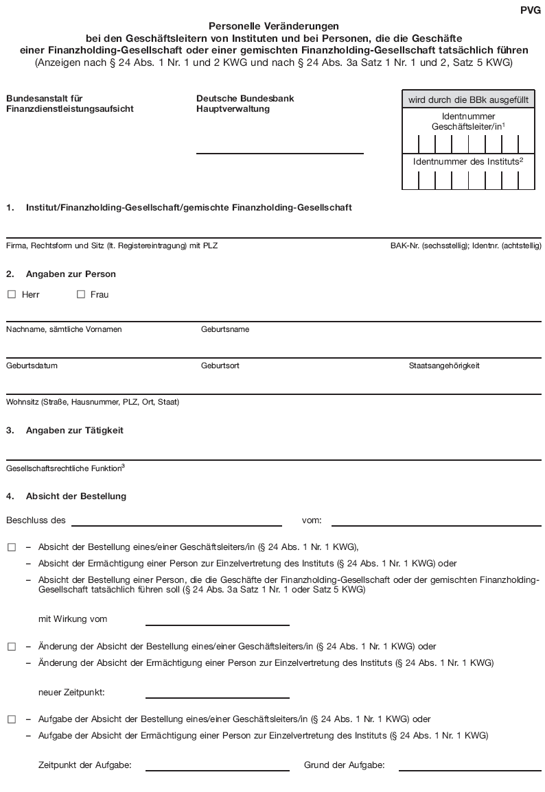 Anzeige PVG Personelle Veränderungen, Seite 1 (BGBl. 2016 I S. 2802)