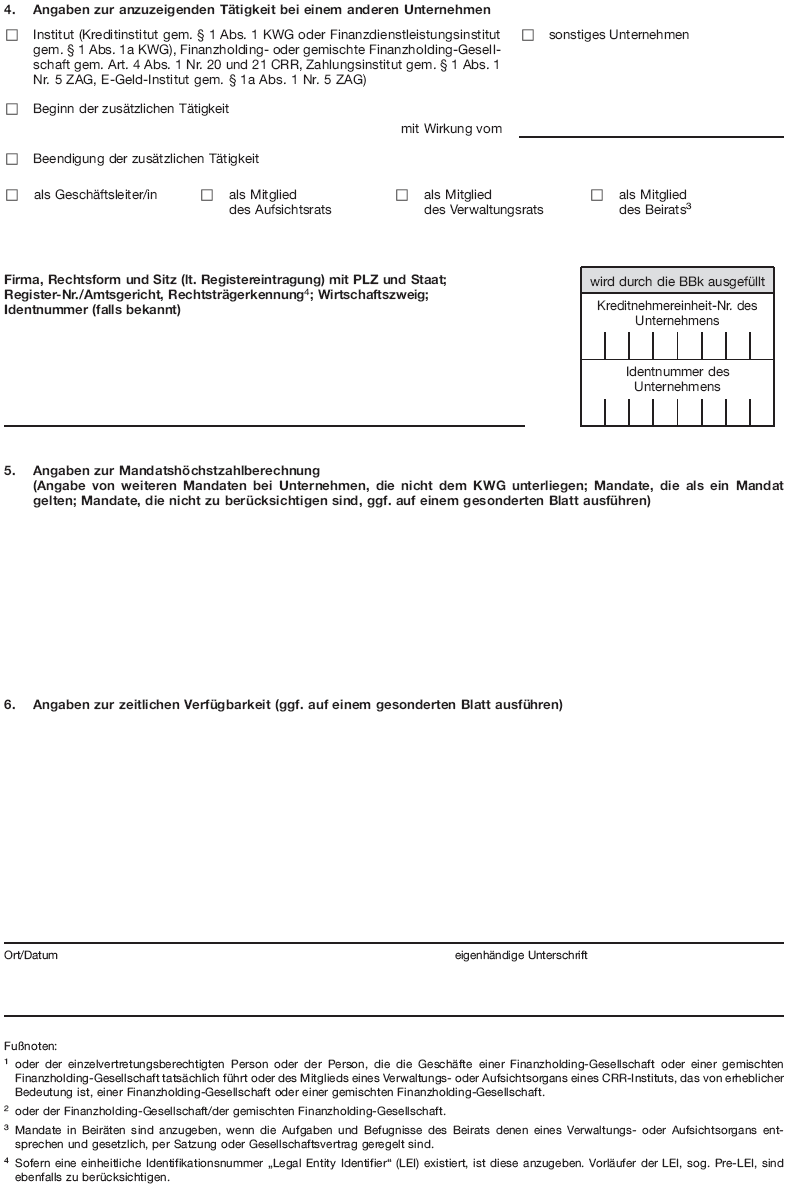 Anzeige NT Nebentätigkeiten von Geschäftsleitern; Weitere Tätigkeiten von Mitgliedern, Seite 2 (BGBl. 2016 I S. 2818)