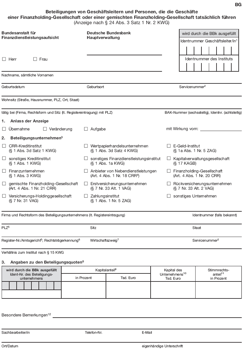 Anzeige BG Beteiligungen von Geschäftsleitern und Personen, Seite 1 (BGBl. 2016 I S. 2819)