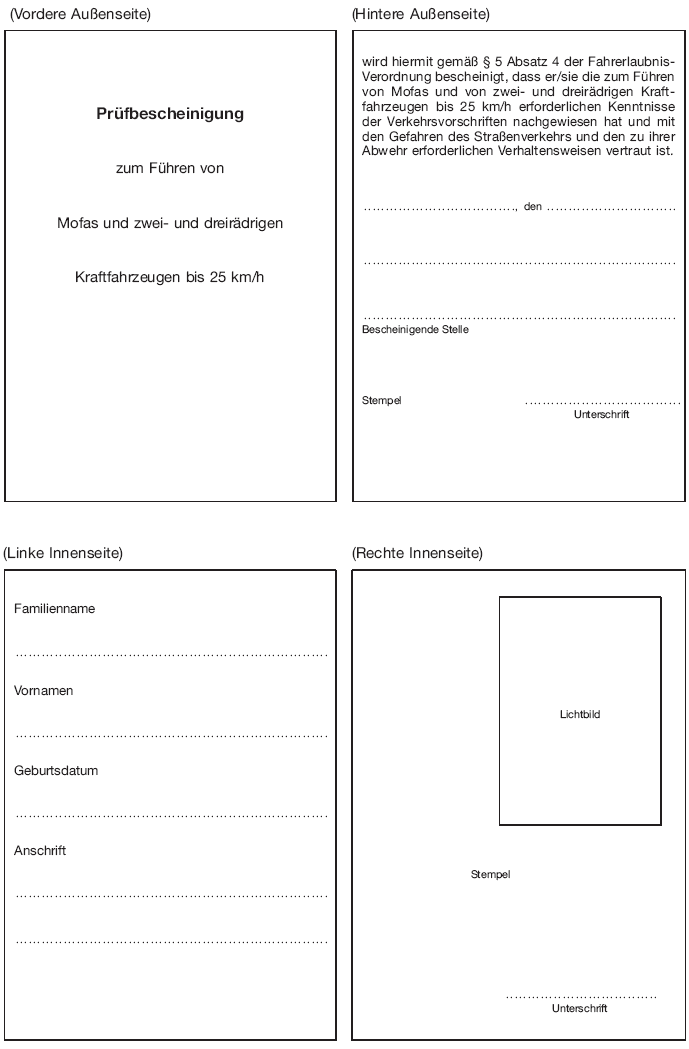 Muster Prüfbescheinigung (BGBl. 2016 I S. 3091)