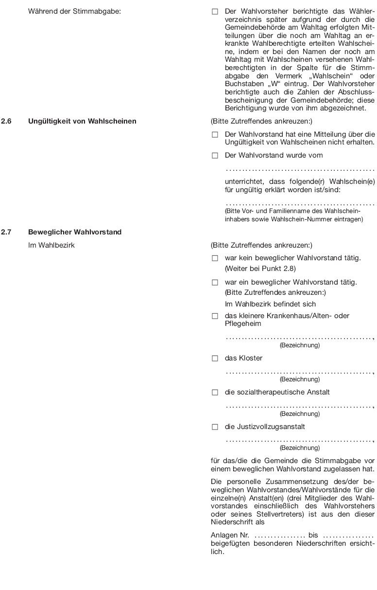 Wahlniederschrift Seite 3 (BGBl. 2017 I S. 599)