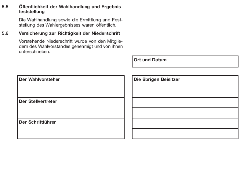 Wahlniederschrift Seite 12 (BGBl. 2017 I S. 608)