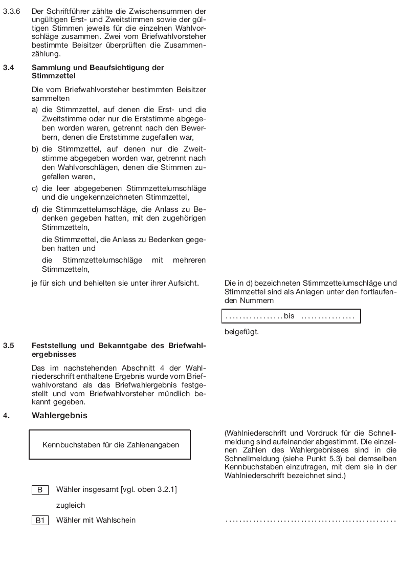 Wahlniederschrift Briefwahl Seite 7 (BGBl. 2017 I S. 616)