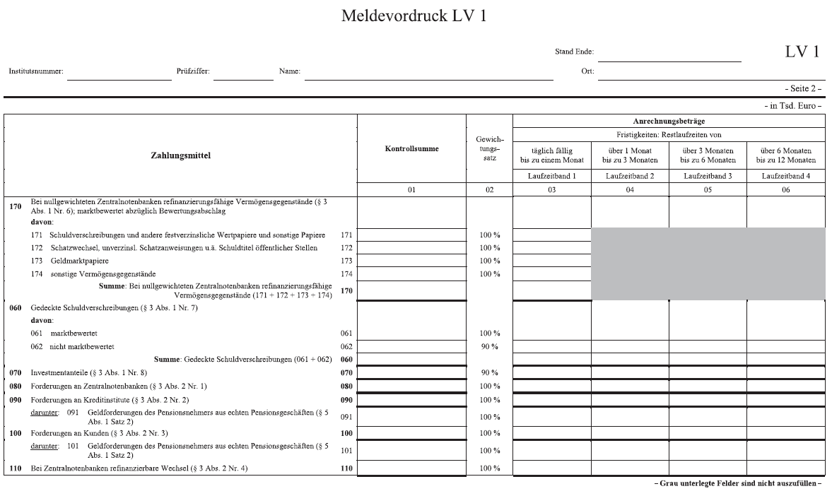 Anzeige Meldevordruck LV 1 Seite 2 (BGBl. 2017 I S. 4036)