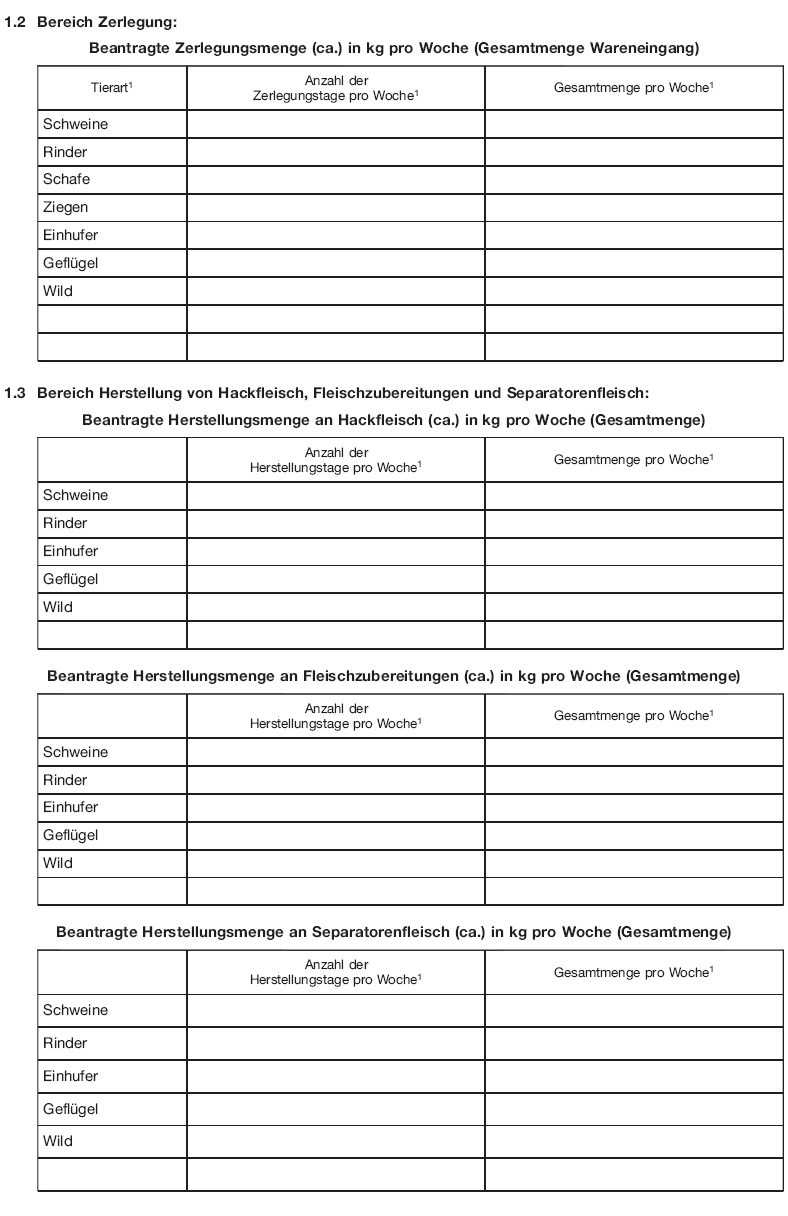 Muster 2 Beiblatt Fleisch zum Betriebsspiegel, Seite 2 (BGBl. 2018 I S. 503)