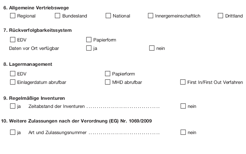 Muster 8 Beiblatt Kühllager zum Betriebsspiegel, Seite 2 (BGBl. 2018 I S. 514)
