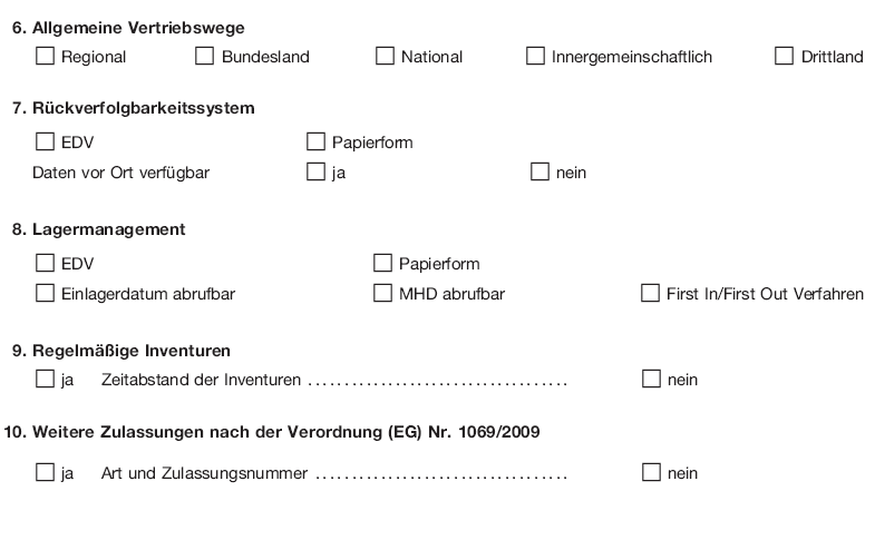 Muster 8 Beiblatt Kühllager zum Betriebsspiegel, Seite 2 (BGBl. 2018 I S. 514)