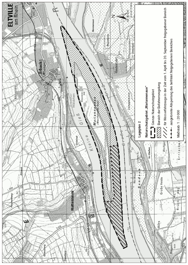 Lageplan 2 Naturschutzgebiet 'Mariannenaue' (BGBl. 2018 I S. 887)