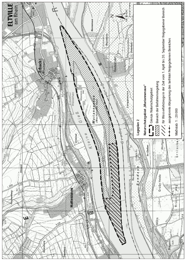 Lageplan 2 Naturschutzgebiet "Mariannenaue" (BGBl. 2018 I S. 887)