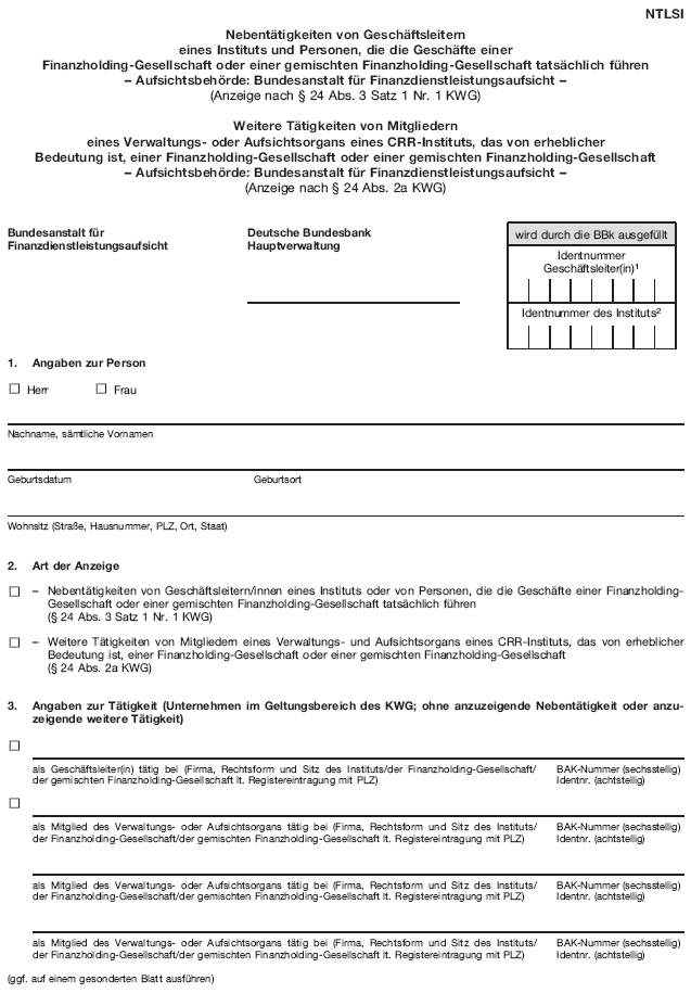 Formblatt NTLSI, Seite 1 (BGBl. 2018 I S. 1735)