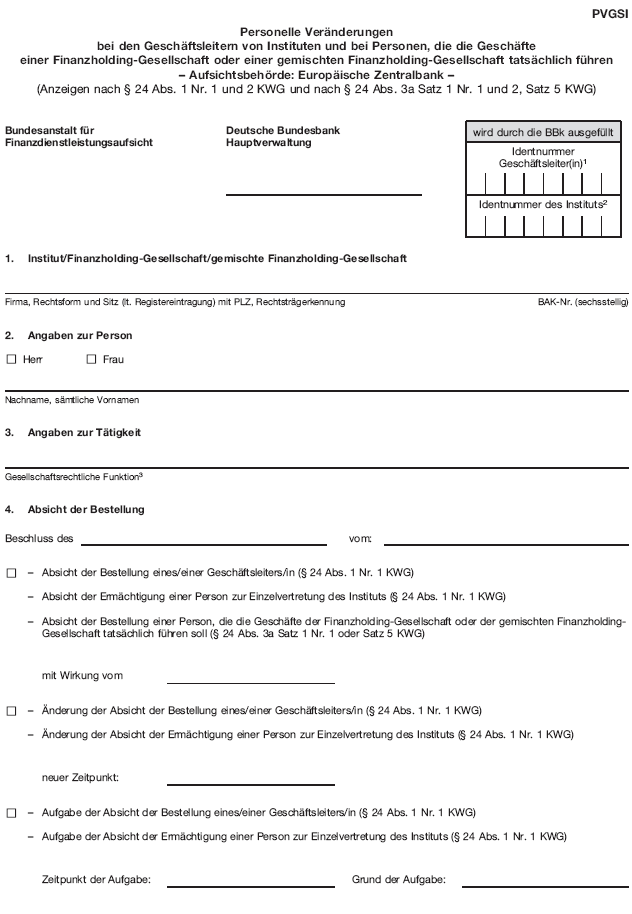 Formblatt PVGSI, Seite 1 (BGBl. 2018 I S. 1737)