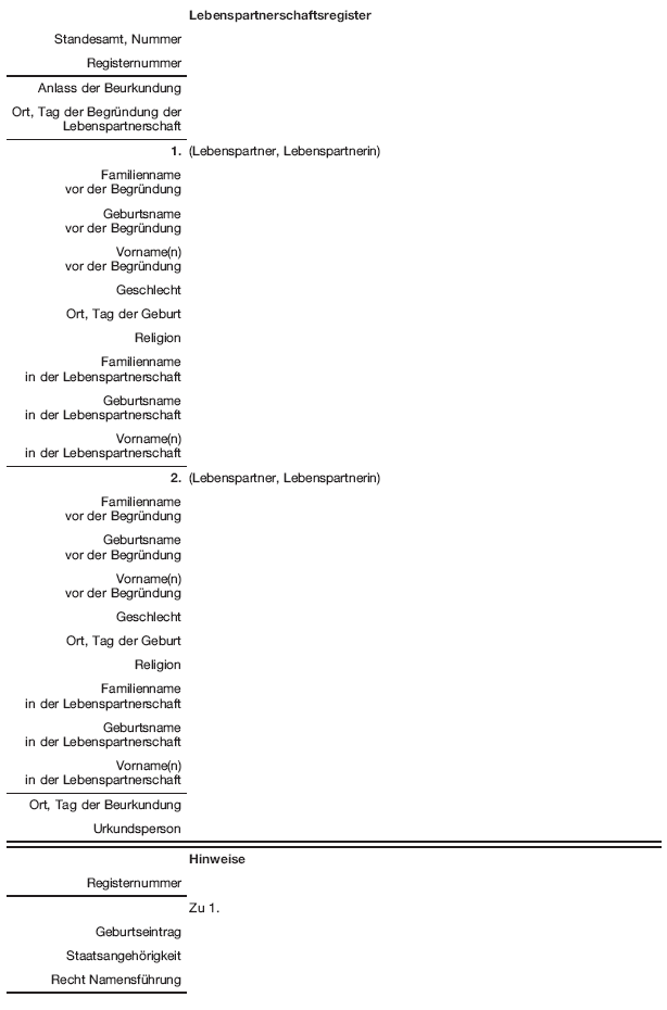 Lebenspartnerschaftsregister, Seite 1 (BGBl. 2018 I S. 1792)