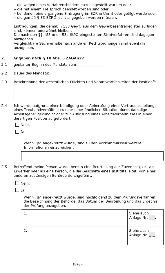 Formular - Formular - Angaben zur Zuverlässigkeit, Seite 4 (BGBl. 2018 I S. 2315)