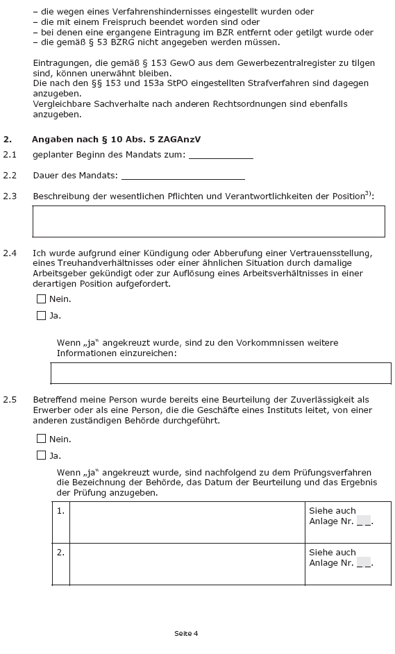 Formular - Formular - Angaben zur Zuverlässigkeit, Seite 4 (BGBl. 2018 I S. 2315)