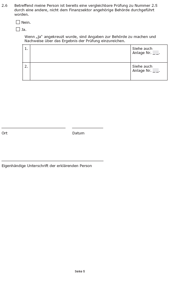 Formular - Formular - Angaben zur Zuverlässigkeit, Seite 5 (BGBl. 2018 I S. 2316)