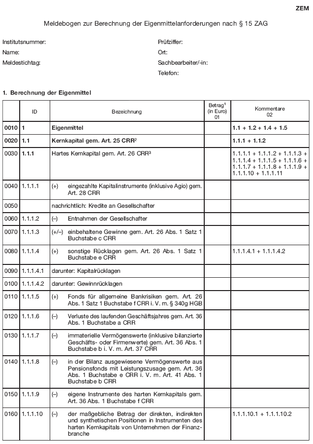 Formular - ZEM, Seite 1 (BGBl. 2018 I S. 2333)