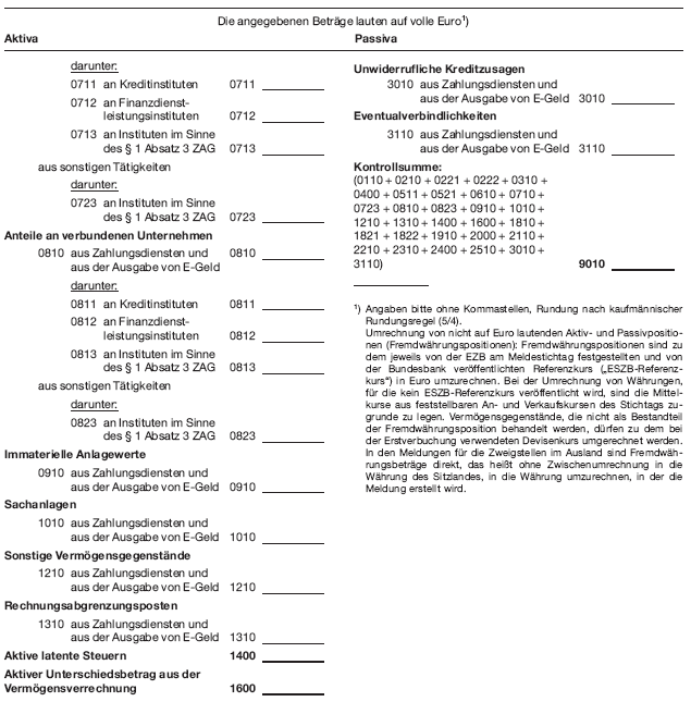 ESTZAG Monatsausweis - Vermögensstatus -, Seite 2 (BGBl. 2018 S. 2465)