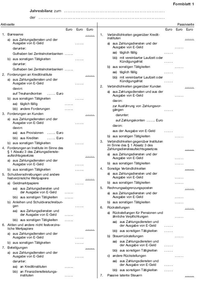 Formblatt 1, Seite 1 (BGBl. 2018 I S. 2621)