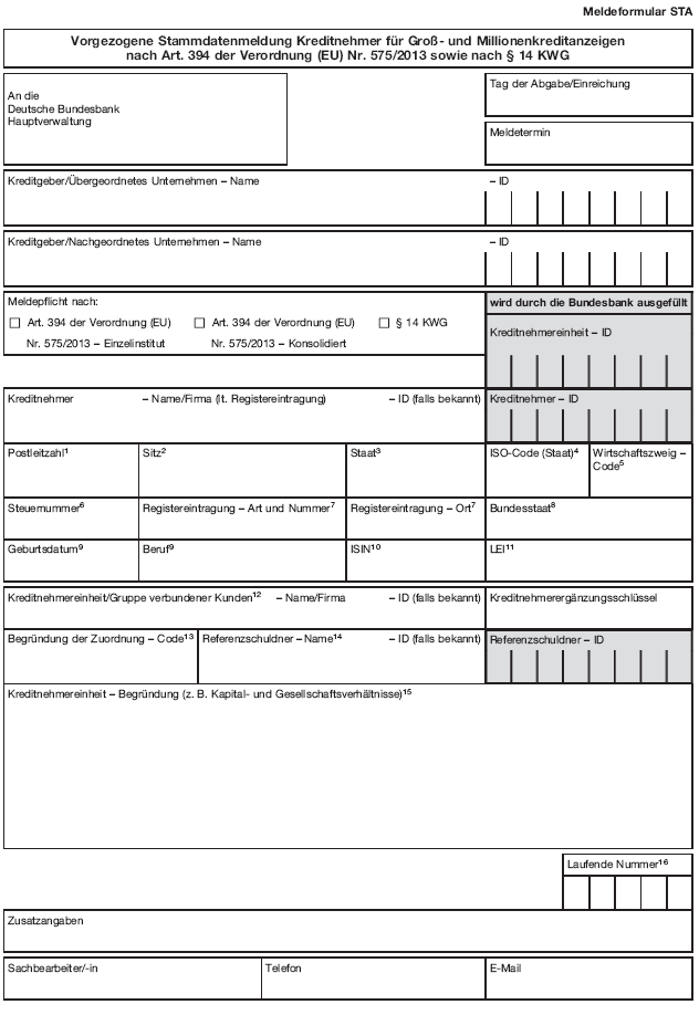 Meldeformular STA (BGBl. 2019 I S. 155)