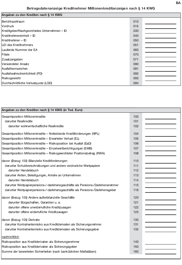 Meldeformular BA (BGBl. 2019 I S. 157)