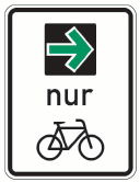 Piktogramm Grünpfeil für den Radverkehr (BGBl. 2020 I S. 815)