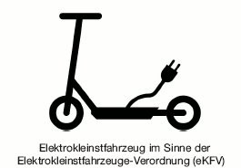 Piktogramm Elektrokleinstfahrzeug (BGBl. 2020 I S. 816)