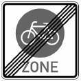 Ende einer Fahrradzone (BGBl. 2020 I S. 818)