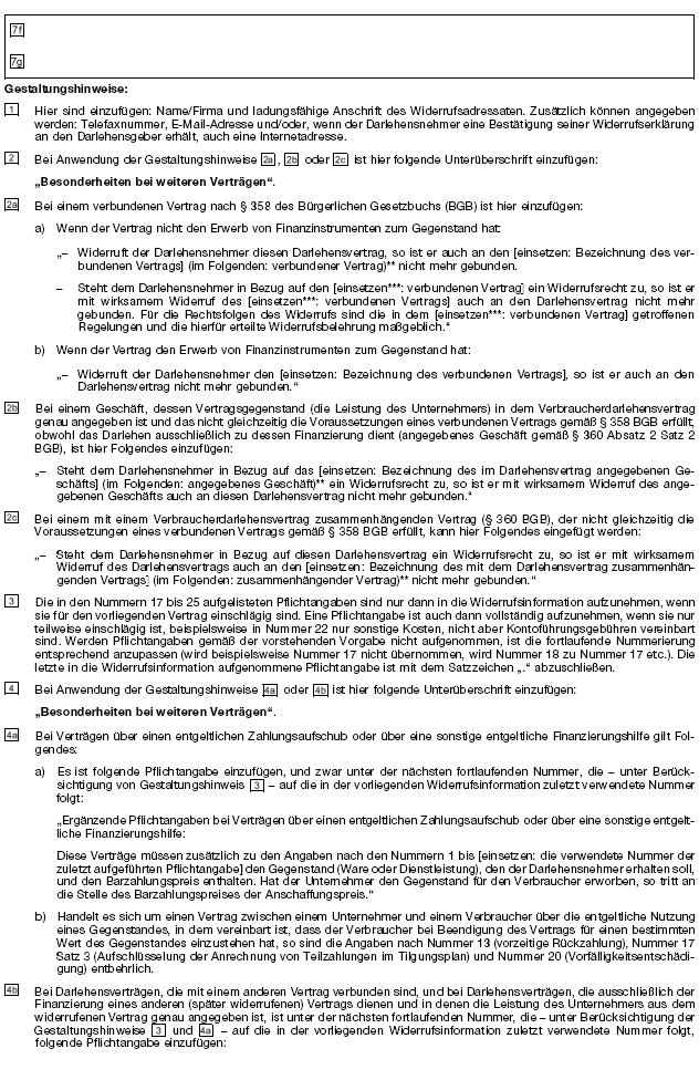 Muster Widerrufsbelehrung Seite 3 (BGBl. 2021 I S. 1684)