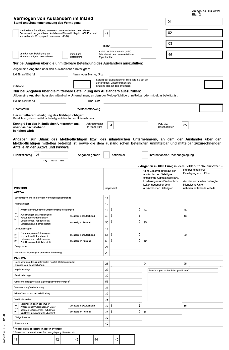 Vordruck (BAnz AT 07.09.2021 V1 S. 46)