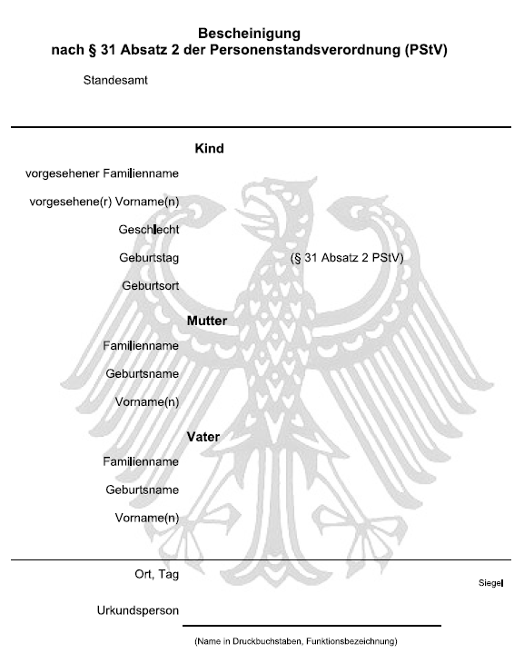 Vordruck Bescheinigung (BGBl. 2022 I S. 1789)