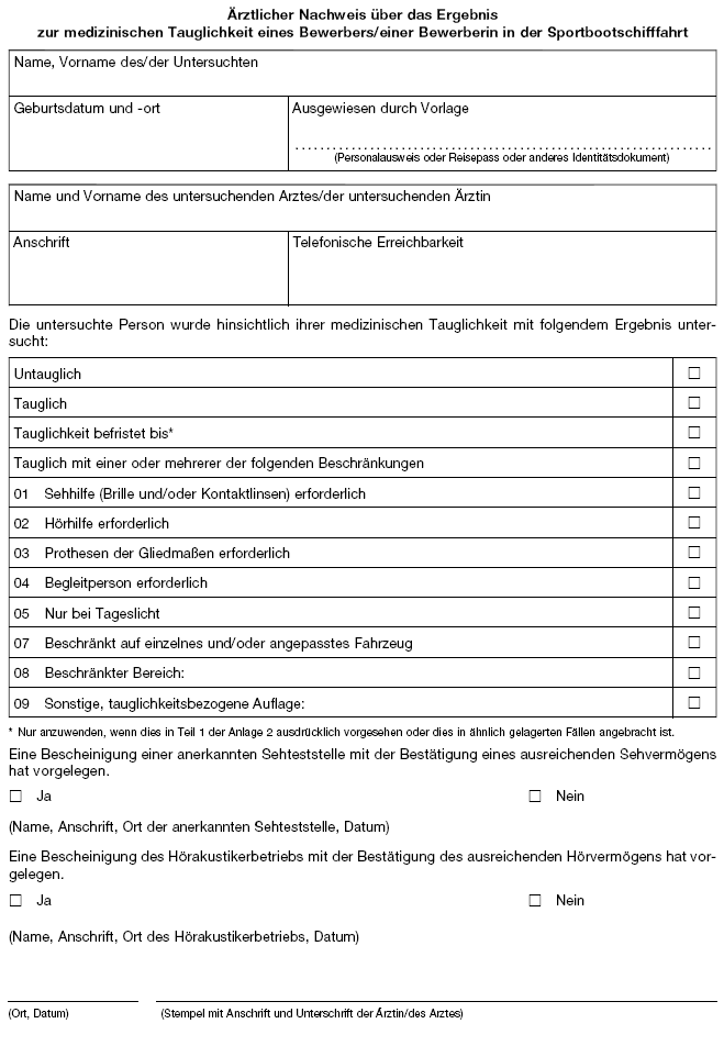 Muster Sportbootführerschein Rückseite (BGBl. 2022 I S. 2220)