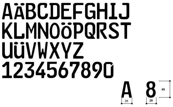 verkleinerte Mittelschrift 49 mm (BGBl. 2023 I Nr. 199 S. 73)
