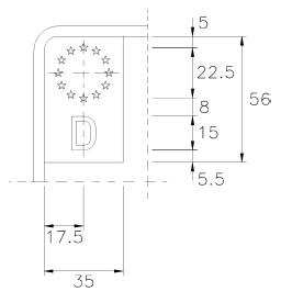 Euro-Feld verkleinertes zweizeiliges Kennzeichen (BGBl. 2023 I Nr. 199 S. 75)