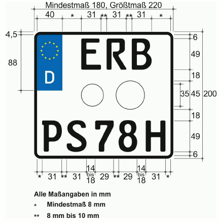 Kraftradkennzeichen (BGBl. 2023 I Nr. 199 S. 83)