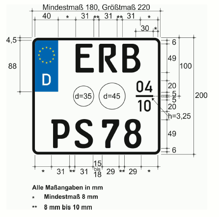 Kraftradkennzeichen (BGBl. 2023 I Nr. 199 S. 85)