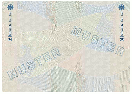 Muster Reisepass (BGBl. 2024 I Nr. 125 S. 10)