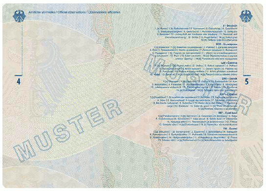 Muster Diplomatenpass (BGBl. 2024 I Nr. 125 S. 43)