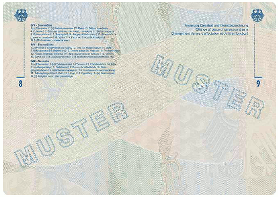 Muster Diplomatenpass (BGBl. 2024 I Nr. 125 S. 44)