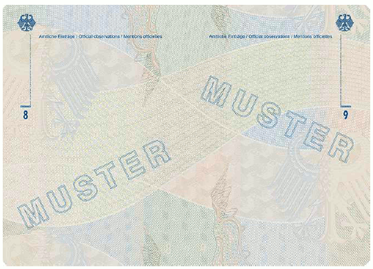Muster Reiseausweis (BGBl. 2024 I Nr. 125 S. 61)