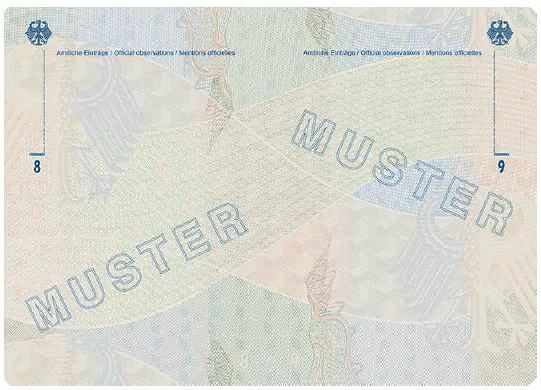 Muster Reiseausweis (BGBl. 2024 I Nr. 125 S. 61)