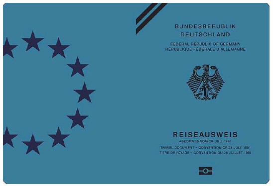 Muster Reiseausweis für Flüchtlinge (BGBl. 2024 I Nr. 125 S. 68)