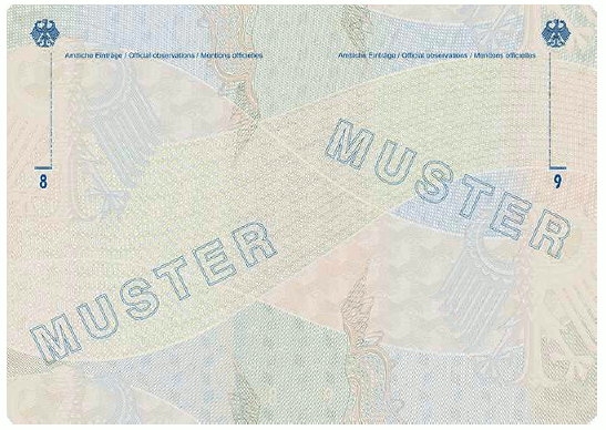 Muster Reiseausweis für Flüchtlinge (BGBl. 2024 I Nr. 125 S. 71)