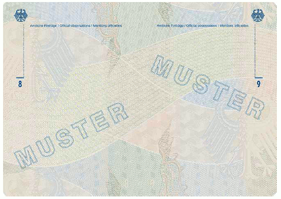 Muster Reiseausweis für Flüchtlinge (BGBl. 2024 I Nr. 125 S. 71)