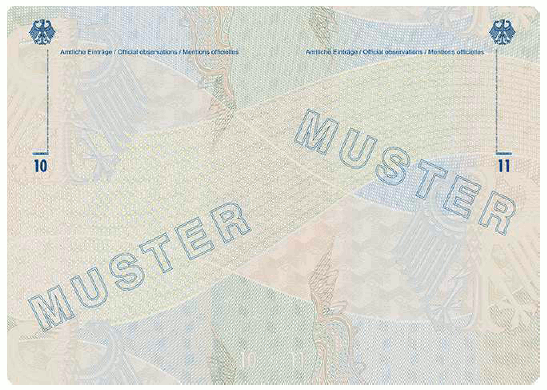 Muster Reiseausweis für Flüchtlinge (BGBl. 2024 I Nr. 125 S. 71)