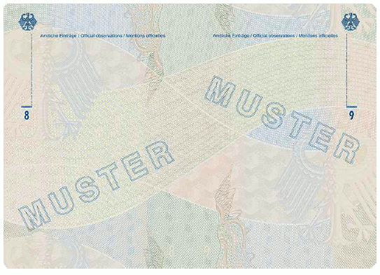 Muster Reiseausweis für Staatenlose (BGBl. 2024 I Nr. 125 S. 81)