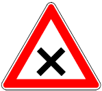 Zeichen 102 Kreuzung oder Einmündung mit Vorfahrt von rechts (BGBl. I 1992 S. 680)