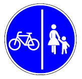 Zeichen 241 getrennter Rad- und Fußweg (BGBl. I 1992 S. 684)