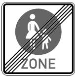 Zeichen 243 Ende eines Fußgängerbereichs (BGBl. I 1992 S. 685)